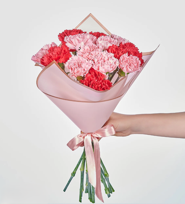 Karışık Karanfil Çiçek Buketi