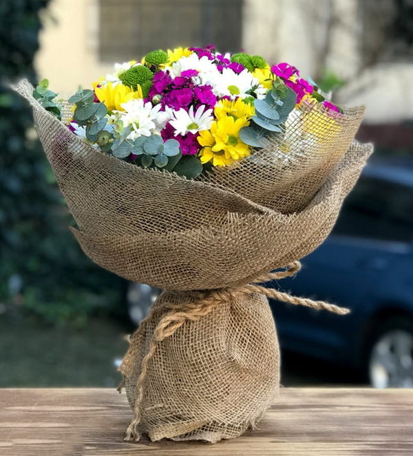 Renkli Papatya Buketi